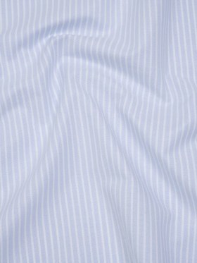 Cotton Oxford Shirting – Baby Blue and White Stripes – Deadstock Cotton Oxford Shirting – Baby Blue and White Stripes – Deadstock