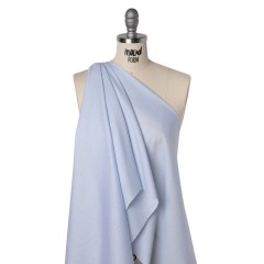 Cotton Twill Shirting – Pale Blue and White Checks – Deadstock Cotton Twill Shirting – Pale Blue and White Checks – Deadstock