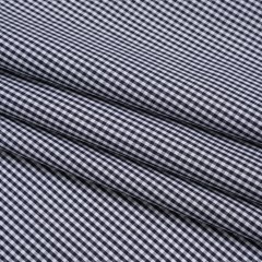 Cotton Gingham Shirting – Navy and White Tiny Checks – Deadstock Cotton Gingham Shirting – Navy and White Tiny Checks – Deadstock