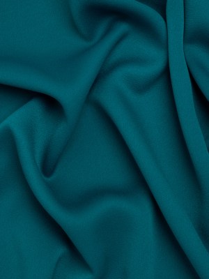 Satin Faced Polyester Crepe by Trina Turk – Alexandrite Teal – Designer Deadstock Satin Faced Polyester Crepe by Trina Turk – Alexandrite Teal – Designer Deadstock