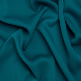 Satin Faced Polyester Crepe by Trina Turk – Alexandrite Teal – Designer Deadstock Satin Faced Polyester Crepe by Trina Turk – Alexandrite Teal – Designer Deadstock
