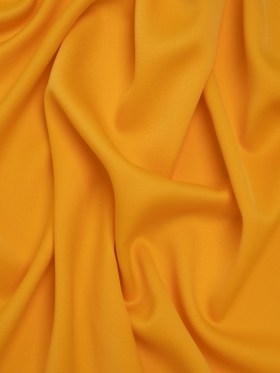 Satin Faced Polyester Crepe by Trina Turk – Saffron Yellow – Designer Deadstock Satin Faced Polyester Crepe by Trina Turk – Saffron Yellow – Designer Deadstock
