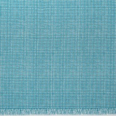 Textured Stretch Cotton Basketweave Panel by Trina Turk – Green Blue and White Circle Grid and Printed Fringe Border – Designer Deadstock Textured Stretch Cotton Basketweave Panel by Trina Turk – Green Blue and White Circle Grid and Printed Fringe Border – Designer Deadstock