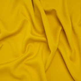 Satin Faced Polyester Crepe by Trina Turk – Crazy Daisy Yellow – Designer Deadstock Satin Faced Polyester Crepe by Trina Turk – Crazy Daisy Yellow – Designer Deadstock