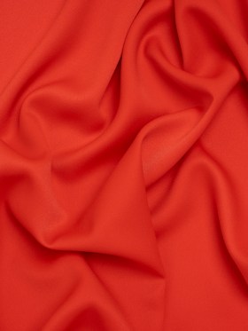 Satin Faced Polyester Crepe by Trina Turk – Radcliffe Red – Designer Deadstock Satin Faced Polyester Crepe by Trina Turk – Radcliffe Red – Designer Deadstock