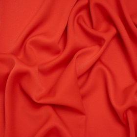 Satin Faced Polyester Crepe by Trina Turk – Radcliffe Red – Designer Deadstock Satin Faced Polyester Crepe by Trina Turk – Radcliffe Red – Designer Deadstock