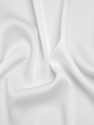 Soft Double Face Polyester Twill – White – Viola Collection Soft Double Face Polyester Twill – White – Viola Collection