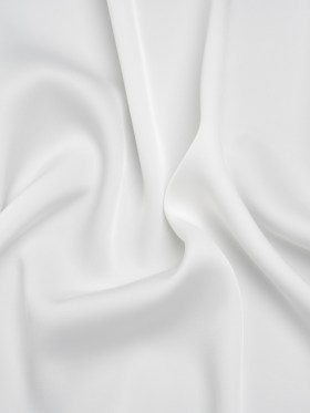 Soft Double Face Polyester Twill – White – Viola Collection Soft Double Face Polyester Twill – White – Viola Collection