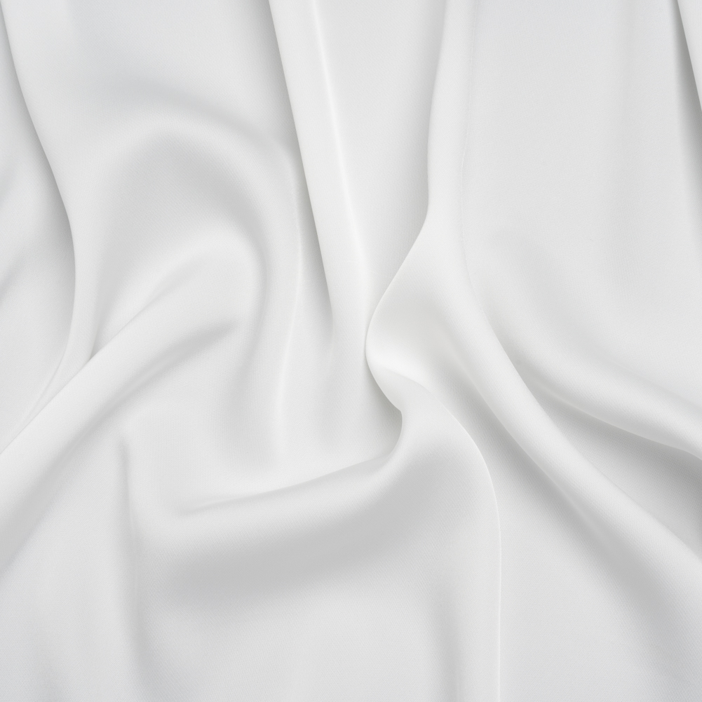 Soft Double Face Polyester Twill – White – Viola Collection Soft Double Face Polyester Twill – White – Viola Collection