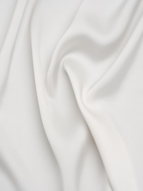 Soft Double Face Polyester Twill – Off White – Viola Collection Soft Double Face Polyester Twill – Off White – Viola Collection
