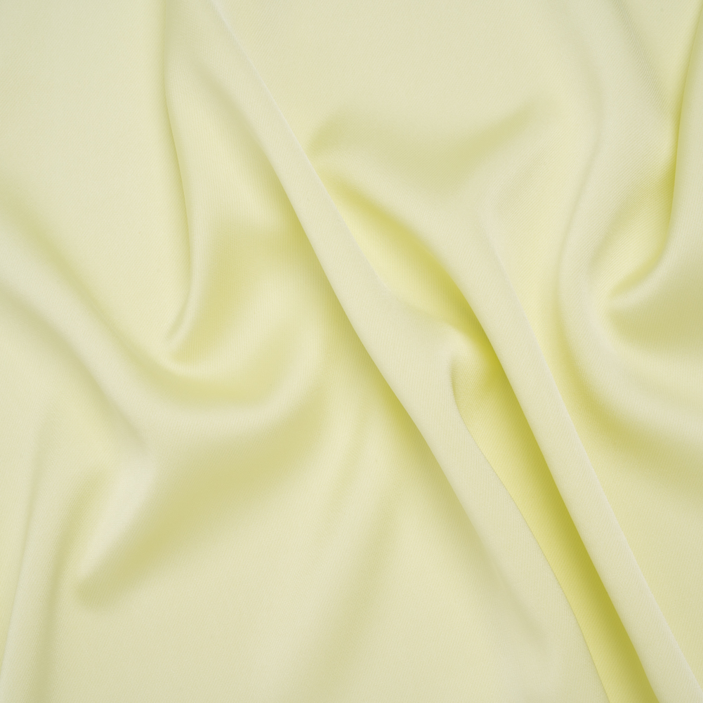 Soft Double Face Polyester Twill – Pale Lime Green – Viola Collection Soft Double Face Polyester Twill – Pale Lime Green – Viola Collection