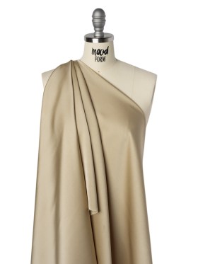 Soft Double Face Polyester Twill – Sesame Beige – Viola Collection Soft Double Face Polyester Twill – Sesame Beige – Viola Collection