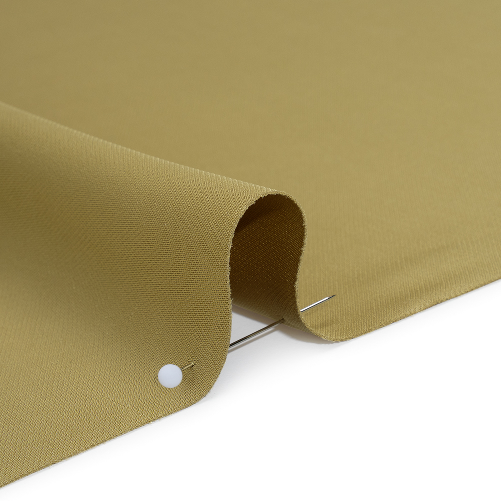 Soft Double Face Polyester Twill – Light Olive Green – Viola Collection Soft Double Face Polyester Twill – Light Olive Green – Viola Collection