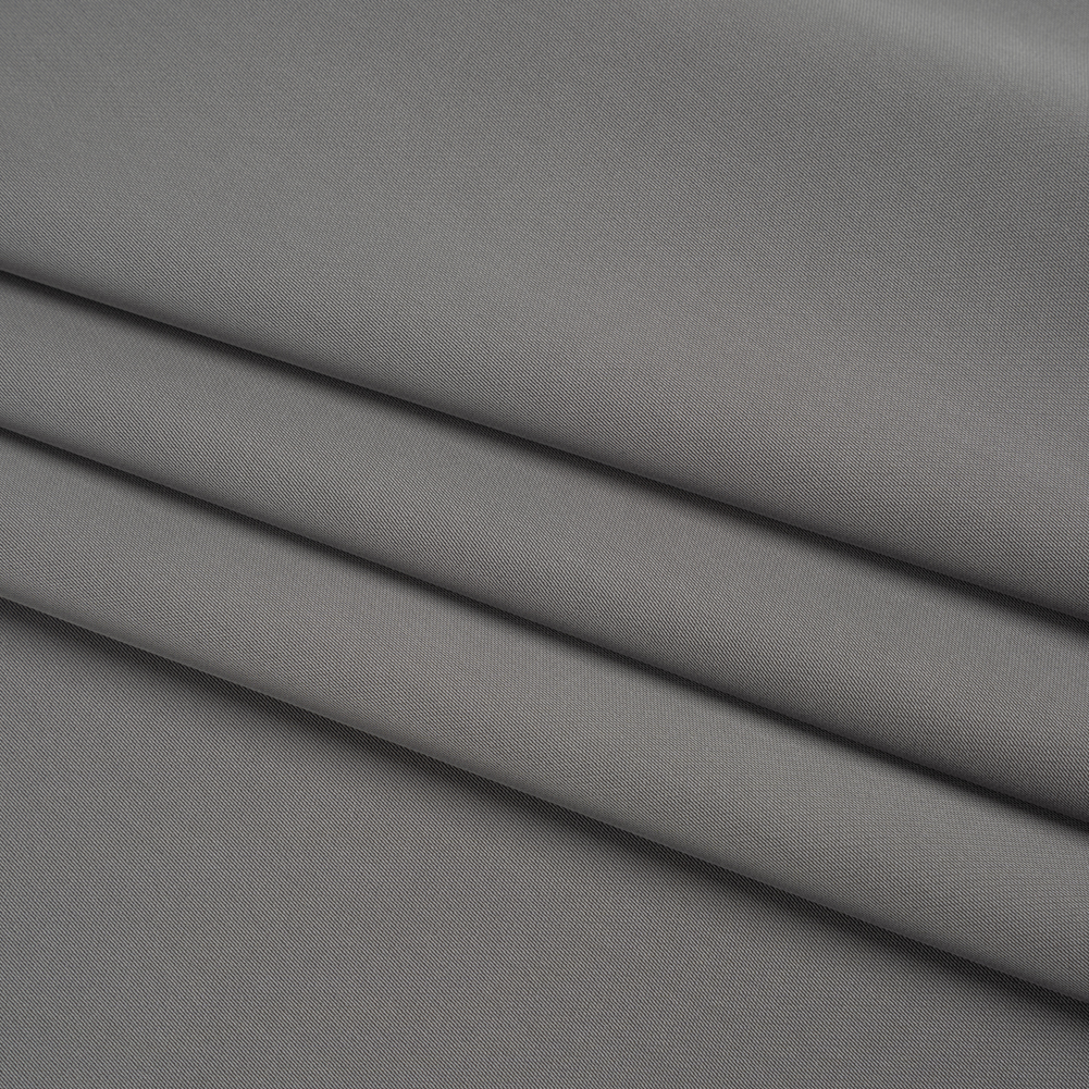 Soft Double Face Polyester Twill – Gray – Viola Collection Soft Double Face Polyester Twill – Gray – Viola Collection