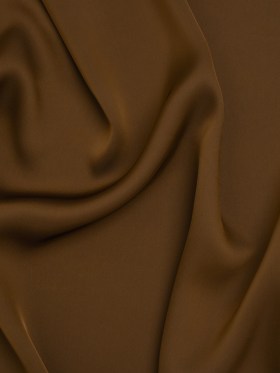 Soft Double Face Polyester Twill – Chocolate Brown – Viola Collection Soft Double Face Polyester Twill – Chocolate Brown – Viola Collection