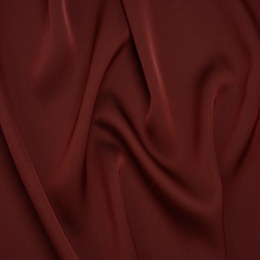 Soft Double Face Polyester Twill – Burgundy – Viola Collection Soft Double Face Polyester Twill – Burgundy – Viola Collection