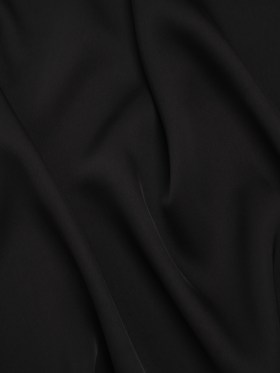 Soft Double Face Polyester Twill – Black – Viola Collection Soft Double Face Polyester Twill – Black – Viola Collection