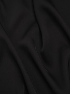 Soft Double Face Polyester Twill – Black – Viola Collection Soft Double Face Polyester Twill – Black – Viola Collection
