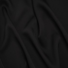 Soft Double Face Polyester Twill – Black – Viola Collection Soft Double Face Polyester Twill – Black – Viola Collection