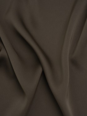 Soft Double Face Polyester Twill – Dark Brown – Viola Collection Soft Double Face Polyester Twill – Dark Brown – Viola Collection