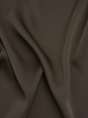 Soft Double Face Polyester Twill – Dark Brown – Viola Collection Soft Double Face Polyester Twill – Dark Brown – Viola Collection