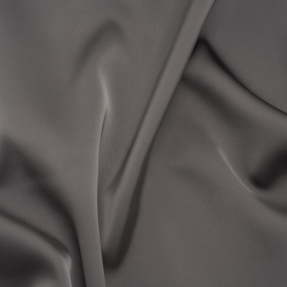 Soft Double Face Polyester Satin – Graphite Gray – Samantha Collection Soft Double Face Polyester Satin – Graphite Gray – Samantha Collection