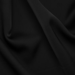 Soft Double Face Polyester Satin – Black – Samantha Collection Soft Double Face Polyester Satin – Black – Samantha Collection