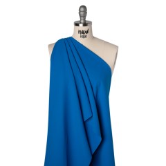 Soft Lightweight Polyester Gabardine – Bright Blue – Stefanie Collection Soft Lightweight Polyester Gabardine – Bright Blue – Stefanie Collection