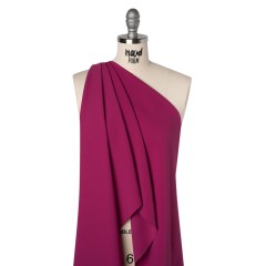 Soft Lightweight Polyester Gabardine – Magenta – Stefanie Collection Soft Lightweight Polyester Gabardine – Magenta – Stefanie Collection