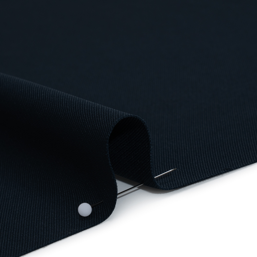Soft Lightweight Polyester Gabardine - Midnight Navy - Stefanie Collection