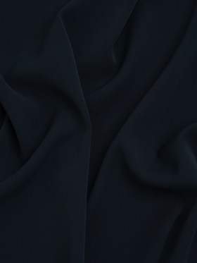 Soft Lightweight Polyester Gabardine – Midnight Navy – Stefanie Collection Soft Lightweight Polyester Gabardine – Midnight Navy – Stefanie Collection