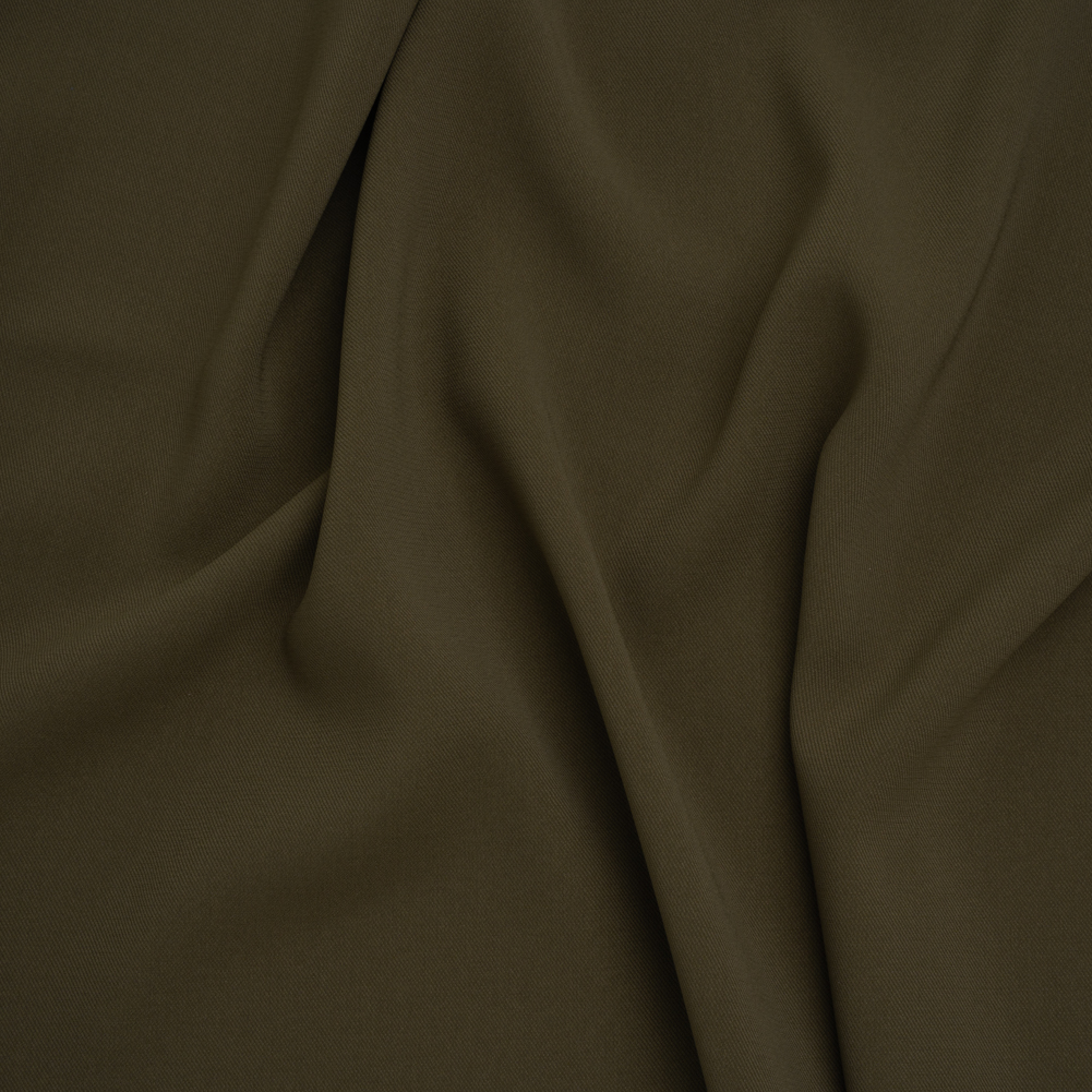 Soft Lightweight Polyester Gabardine – Olive Green – Stefanie Collection Soft Lightweight Polyester Gabardine – Olive Green – Stefanie Collection