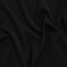Soft Lightweight Polyester Gabardine – Black – Stefanie Collection Soft Lightweight Polyester Gabardine – Black – Stefanie Collection