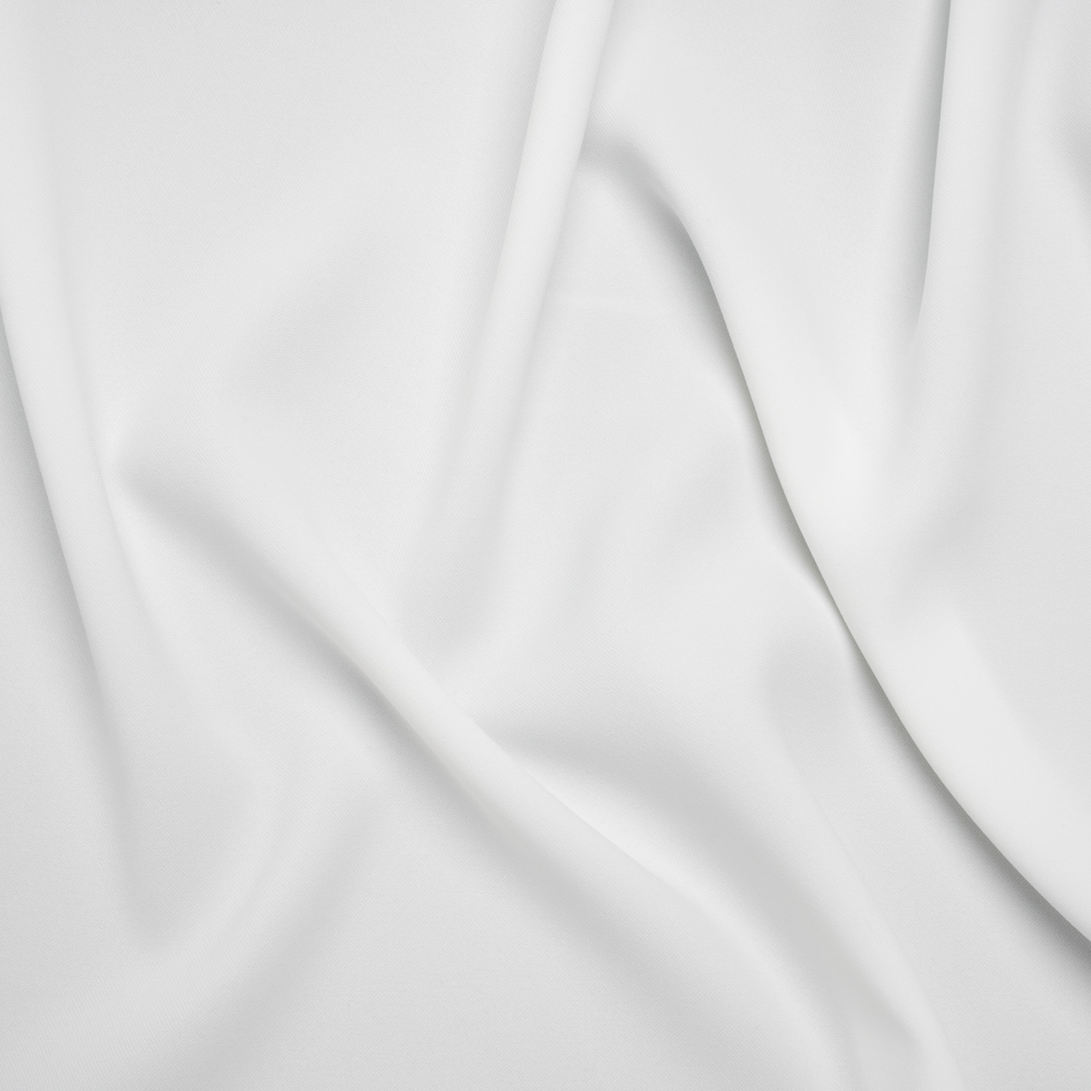 Soft Lightweight Polyester Gabardine – White – Stefanie Collection Soft Lightweight Polyester Gabardine – White – Stefanie Collection