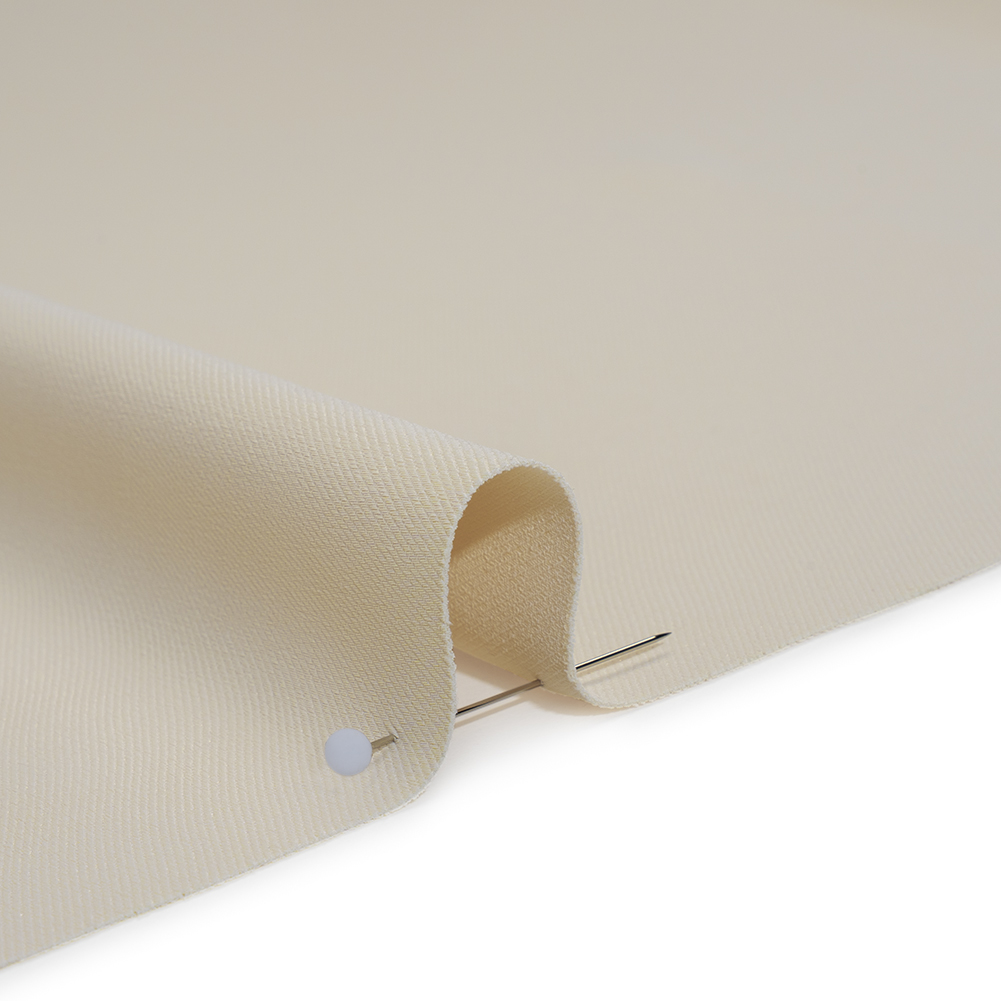 Soft Lightweight Polyester Gabardine - Ivory - Stefanie Collection