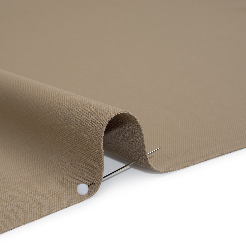 Soft Lightweight Polyester Gabardine - Light Taupe - Stefanie Collection