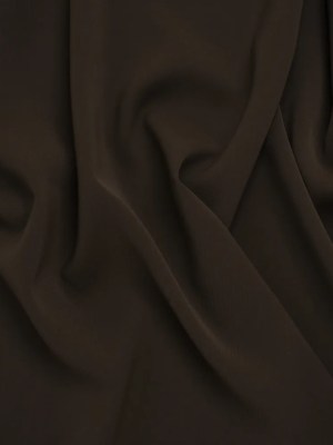 Soft Lightweight Polyester Gabardine – Dark Brown – Stefanie Collection Soft Lightweight Polyester Gabardine – Dark Brown – Stefanie Collection