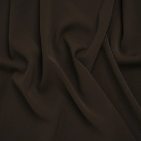 Soft Lightweight Polyester Gabardine – Dark Brown – Stefanie Collection Soft Lightweight Polyester Gabardine – Dark Brown – Stefanie Collection