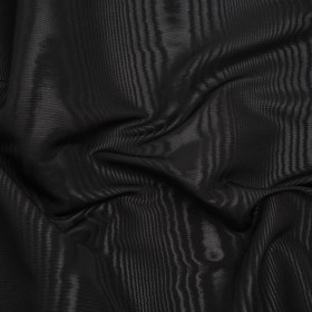 Lightweight Polyester Bengaline Moire – Black – Louisa Collection Lightweight Polyester Bengaline Moire – Black – Louisa Collection
