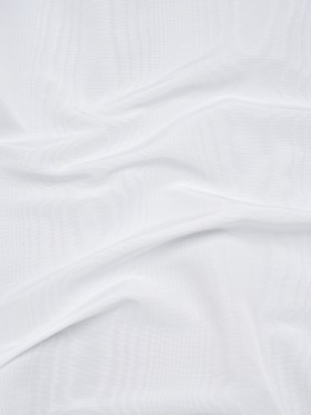 Lightweight Polyester Bengaline Moire – White – Louisa Collection Lightweight Polyester Bengaline Moire – White – Louisa Collection