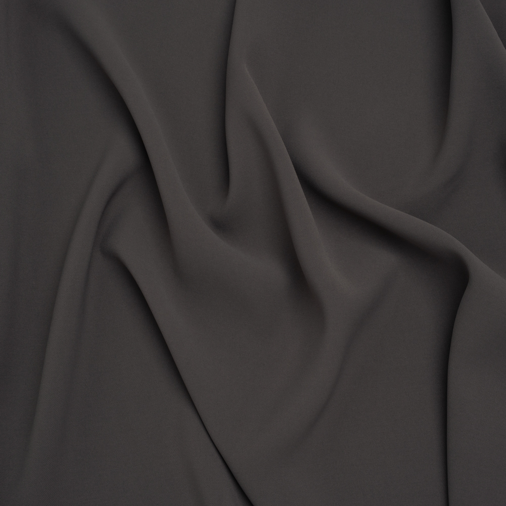 Soft Lightweight Polyester Gabardine – Charcoal – Stefanie Collection Soft Lightweight Polyester Gabardine – Charcoal – Stefanie Collection