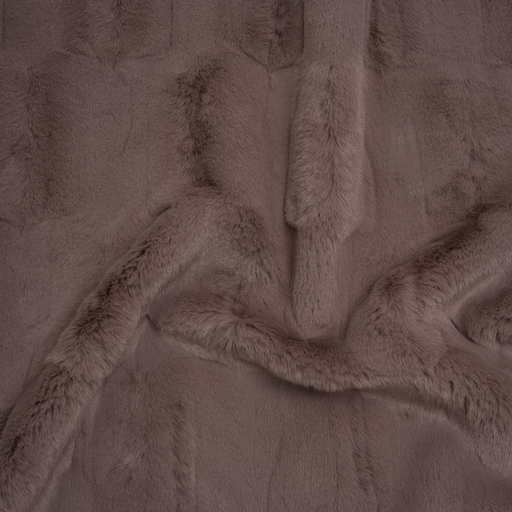 Textured Short Pile Recycled Polyester Faux Fur – Dusty Mauve Abstract Textured Short Pile Recycled Polyester Faux Fur – Dusty Mauve Abstract