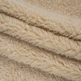 Recycled Polyester Shaggy Poodle Faux Fur – Ecru Recycled Polyester Shaggy Poodle Faux Fur – Ecru