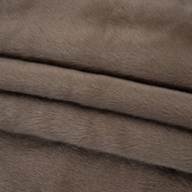 Plush Short Pile Recycled Polyester Faux Fur – Dusty Brown Plush Short Pile Recycled Polyester Faux Fur – Dusty Brown