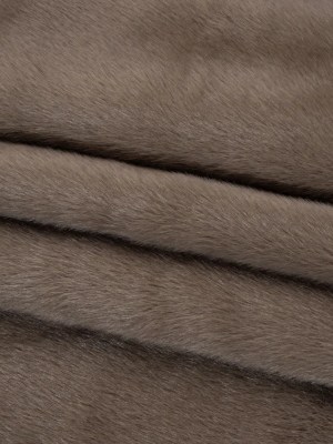Plush Short Pile Recycled Polyester Faux Fur – Dusty Brown Plush Short Pile Recycled Polyester Faux Fur – Dusty Brown