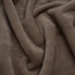 Plush Short Pile Recycled Polyester Faux Fur – Dusty Brown Plush Short Pile Recycled Polyester Faux Fur – Dusty Brown