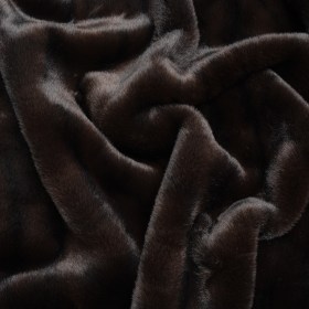 Plush Short Pile Recycled Polyester Faux Fur – Dark Chocolate Brown Plush Short Pile Recycled Polyester Faux Fur – Dark Chocolate Brown