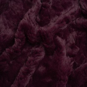 Textured Medium Pile Recycled Polyester Faux Fur – Port Wine Red Textured Medium Pile Recycled Polyester Faux Fur – Port Wine Red