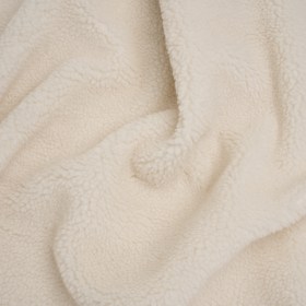 Short Pile Wool Blend Faux Shearling – Off White Short Pile Wool Blend Faux Shearling – Off White