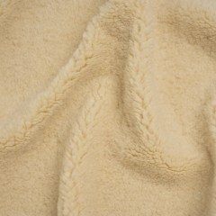 Recycled Polyester Faux Sherling Fur – Ecru Recycled Polyester Faux Sherling Fur – Ecru